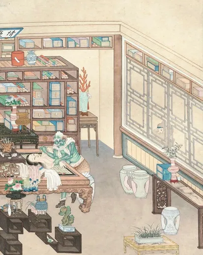 画皮鬼:佚名《聊斋图说》「画皮」