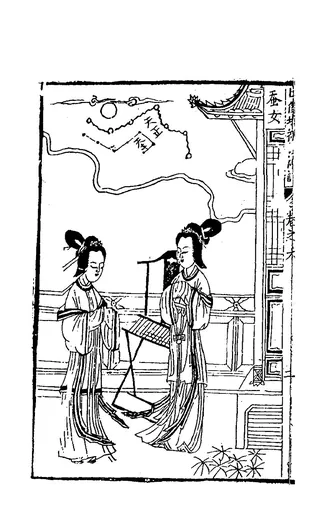 马头娘:佚名《新刻出像增补搜神记》「蚕女」