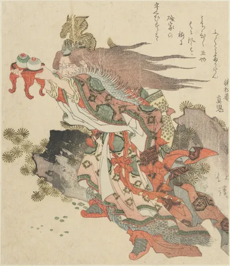 龙神:鱼屋北溪《狂歌摺物》「龙神」