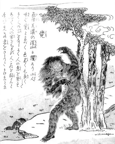 觉:鸟山石燕《今昔画图续百鬼》「覚」